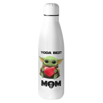 Yoda Best mom, Μεταλλικό παγούρι Stainless steel, 700ml