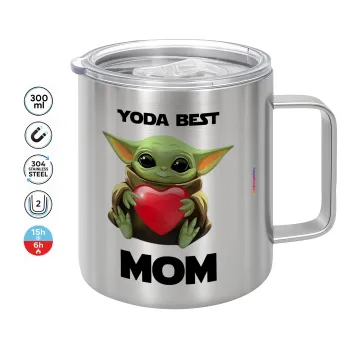 Yoda Best mom, Mug Stainless steel double wall 300ml