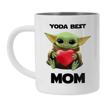 Yoda Best mom, Mug Stainless steel double wall 300ml