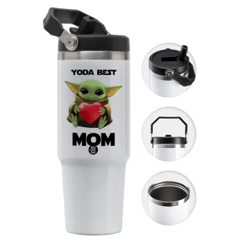 Yoda Best mom, Θερμός Ανοξείδωτο 30oz με χερούλι