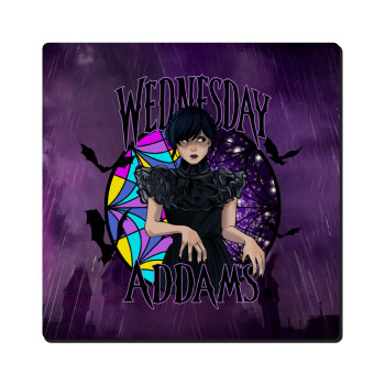 Wednesday Jenna Ortega, Τετράγωνο μαγνητάκι ξύλινο 6x6cm