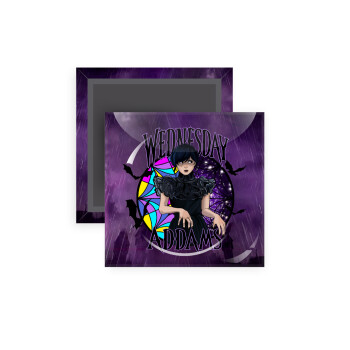 Wednesday Jenna Ortega, Μαγνητάκι ψυγείου τετράγωνο διάστασης 5x5cm