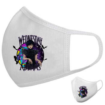 Wednesday Jenna Ortega, Μάσκα υφασμάτινη υψηλής άνεσης παιδική (Δώρο πλαστική θήκη)