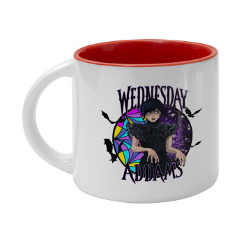 Wednesday Jenna Ortega, Κούπα κεραμική 400ml Λευκή/Κόκκινη