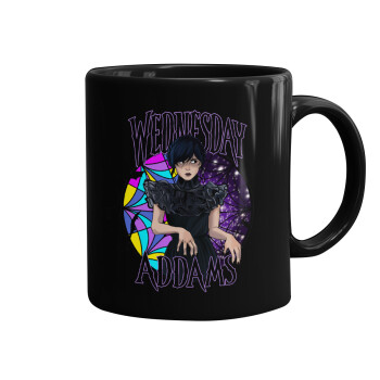 Wednesday Jenna Ortega, Κούπα Μαύρη, κεραμική, 330ml