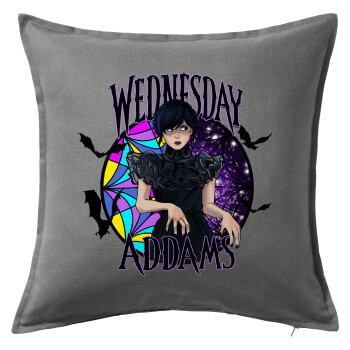 Wednesday Jenna Ortega, Sofa cushion Grey 50x50cm includes filling