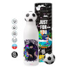 Soccer Metal mug thermos, double wall, 550ml