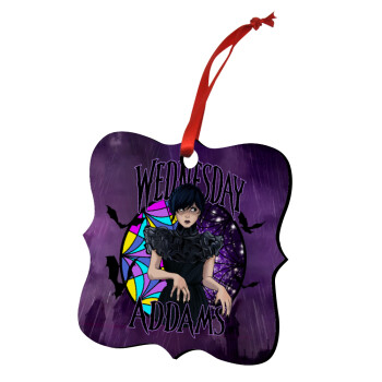 Wednesday Jenna Ortega, Στολίδι Χριστουγεννιάτικο στολίδι polygon ξύλινο 7.5cm