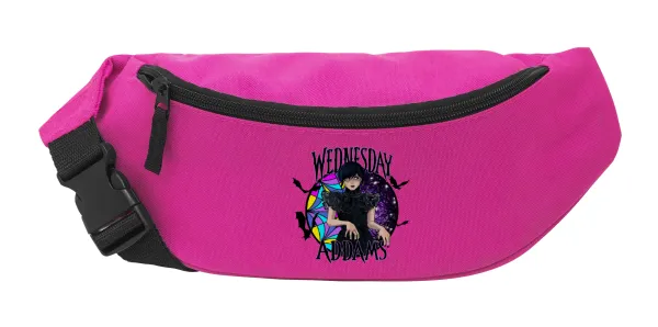 Wednesday Jenna Ortega — Unisex waist bag (banana) in PINK color with 2 pockets