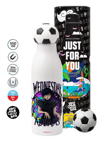 Wednesday Jenna Ortega — Soccer Metal mug thermos, double wall, 550ml