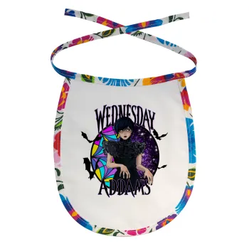 Wednesday Jenna Ortega, Σαλιάρα μωρού αλέκιαστη με κορδόνι Χρωματιστή