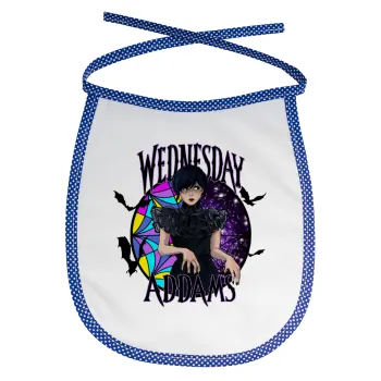 Wednesday Jenna Ortega, Σαλιάρα μωρού αλέκιαστη με κορδόνι Μπλε