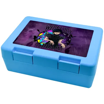 Wednesday Jenna Ortega, Children's cookie container LIGHT BLUE 185x128x65mm (BPA free plastic)