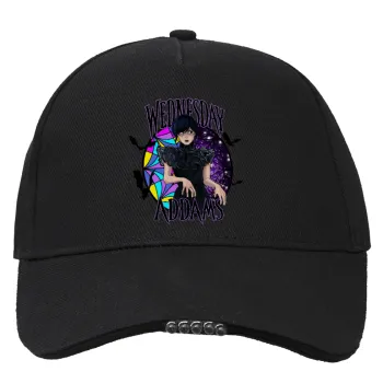 Wednesday Jenna Ortega, Work & Activity LED Light Cap – Perfect for Night & Low Light Conditions (100% COTTON, ADULT, UNISEX)