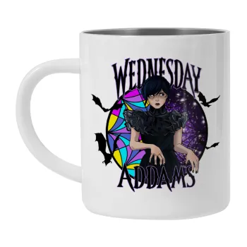 Wednesday Jenna Ortega, Mug Stainless steel double wall 300ml