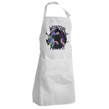 Wednesday Jenna Ortega, Adult Chef Apron (with sliders and 2 pockets)