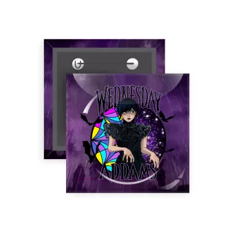 Wednesday Jenna Ortega, Κονκάρδα παραμάνα τετράγωνη 5x5cm