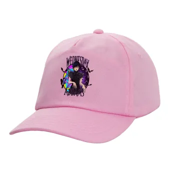 Wednesday Jenna Ortega, Adult Baseball Cap, 100% Cotton, PINK (COTTON, ADULT, UNISEX, ONE SIZE)
