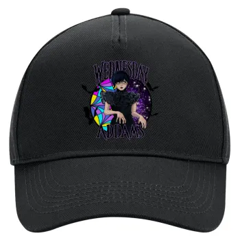Wednesday Jenna Ortega, Adult Ultimate Hat BLACK, (100% COTTON DRILL, ADULT, UNISEX, ONE SIZE)