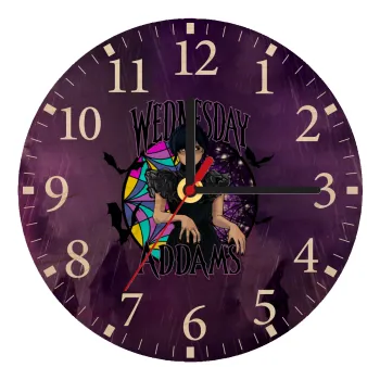 Wednesday Jenna Ortega, Ρολόι τοίχου ξύλινο plywood (20cm)