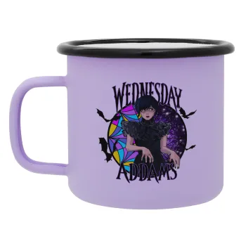 Wednesday Jenna Ortega, Κούπα Μεταλλική εμαγιέ ΜΑΤ Light Pastel Purple 360ml