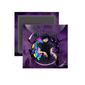 Wednesday Jenna Ortega, Μαγνητάκι ψυγείου τετράγωνο διάστασης 5x5cm