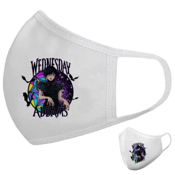 Wednesday Jenna Ortega, Μάσκα υφασμάτινη υψηλής άνεσης παιδική (Δώρο πλαστική θήκη)