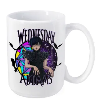 Wednesday Jenna Ortega, Κούπα Mega, κεραμική, 450ml