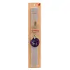 Easter Set, wooden keychain & scented Easter candle flat (30cm) (GRAY)