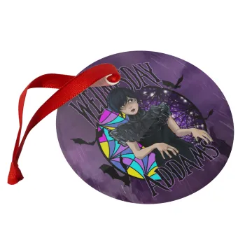 Wednesday Jenna Ortega, Christmas ornament glass 9cm