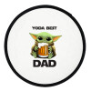Yoda Best Dad, Βεντάλια υφασμάτινη αναδιπλούμενη με θήκη (20cm)