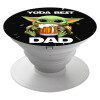 Yoda Best Dad, Pop Socket Λευκό Βάση Στήριξης Κινητού στο Χέρι