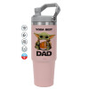 Pink color, 890ml (30oz) stainless Steel Tumbler with Handle
