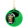 Green Christmas tree ornament ball 8cm