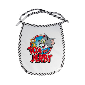 Tom and Jerry, Σαλιάρα μωρού αλέκιαστη με κορδόνι Μαύρη