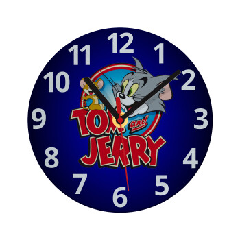 Tom and Jerry, Ρολόι τοίχου γυάλινο (20cm)