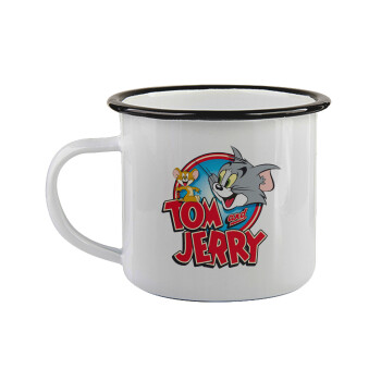Tom and Jerry, Κούπα εμαγιέ με μαύρο χείλος 360ml