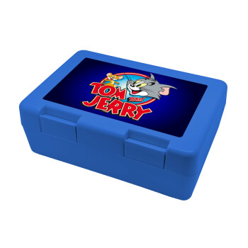 Tom and Jerry, Children's cookie container BLUE 185x128x65mm (BPA free plastic)