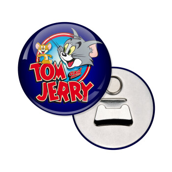 Tom and Jerry, Μαγνητάκι και ανοιχτήρι μπύρας στρογγυλό διάστασης 5,9cm