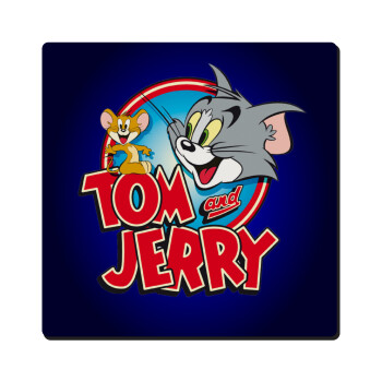 Tom and Jerry, Τετράγωνο μαγνητάκι ξύλινο 6x6cm