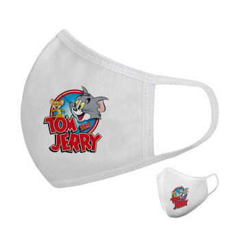 Tom and Jerry, Μάσκα υφασμάτινη υψηλής άνεσης παιδική (Δώρο πλαστική θήκη)
