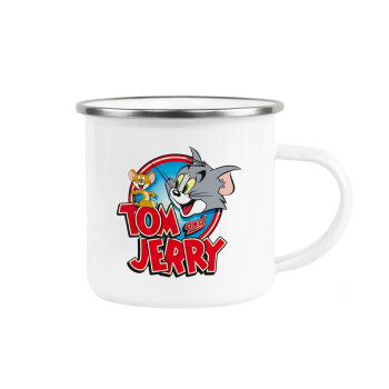 Tom and Jerry, Κούπα Μεταλλική εμαγιέ λευκη 360ml