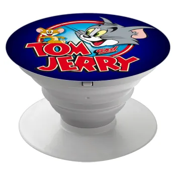 Τομ και Τζέρι, Phone Holders Stand  Λευκό Βάση Στήριξης Κινητού στο Χέρι