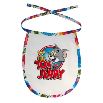 Τομ και Τζέρι, Σαλιάρα μωρού αλέκιαστη με κορδόνι Χρωματιστή