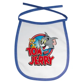 Τομ και Τζέρι, Σαλιάρα μωρού αλέκιαστη με κορδόνι Μπλε