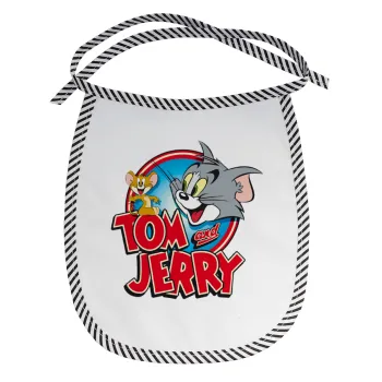 Tom and Jerry, Σαλιάρα μωρού αλέκιαστη με κορδόνι Μαύρη