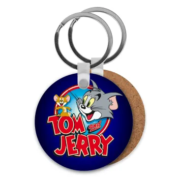 Τομ και Τζέρι, Μπρελόκ Ξύλινο στρογγυλό MDF Φ5cm