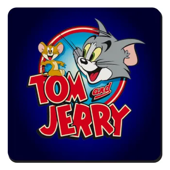 Tom and Jerry, Τετράγωνο μαγνητάκι ξύλινο 9x9cm