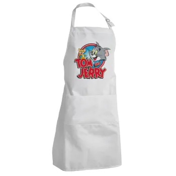 Tom and Jerry, Adult Chef Apron (with sliders and 2 pockets)