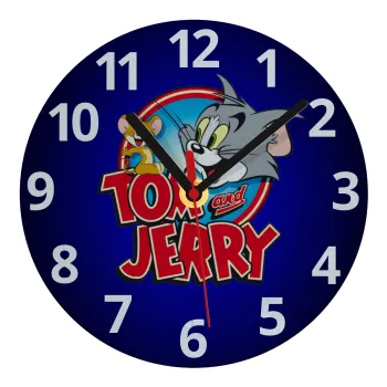 Tom and Jerry, Ρολόι τοίχου γυάλινο (20cm)